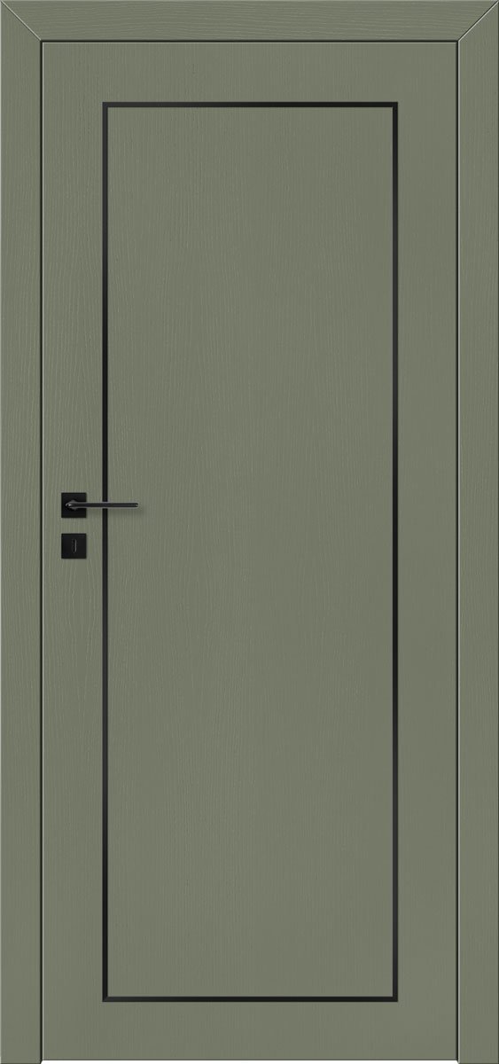 Nowoczesne zielone drzwi Barański Lupo C.1